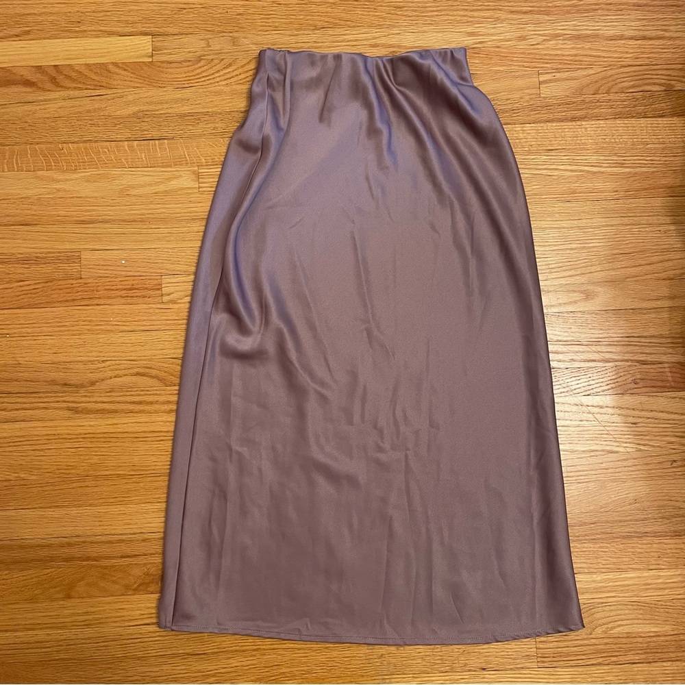 A New Day Women's Lilac Midi Slip Skirt